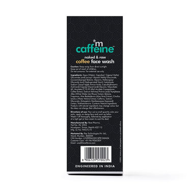 mCaffeine Tan Removal Face Wash for Men & Women | Coffee Face Wash for Oily Skin & Normal Skin | Daily Use Face Cleanser for Hot & Humid Weather - 75ml